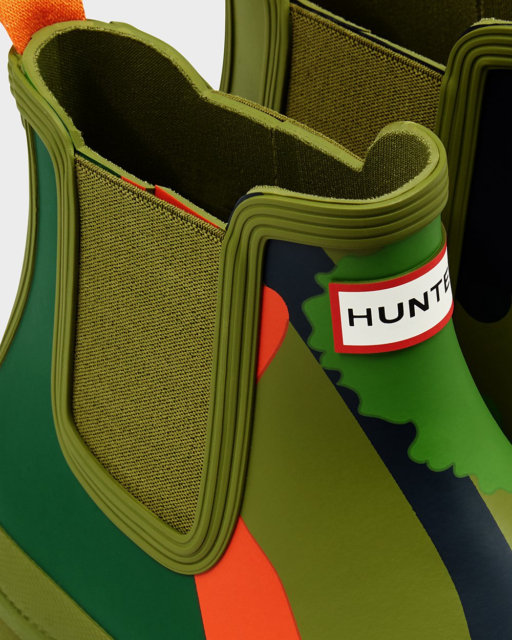 Hunter Hombre Original Rockpool Camo - Botas Chelsea Verde - 765-MWABOY